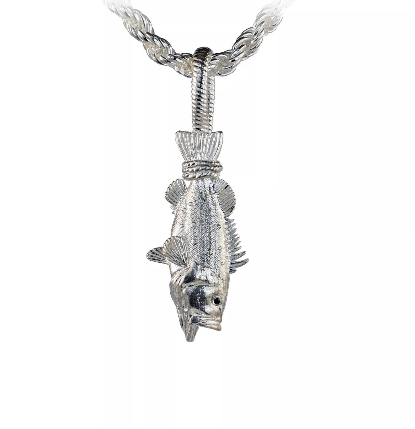 Snowy Grouper Pendant - Large