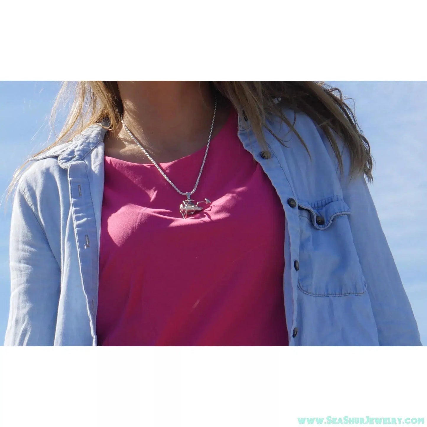 Spinning Fishing Reel Pendant - Large