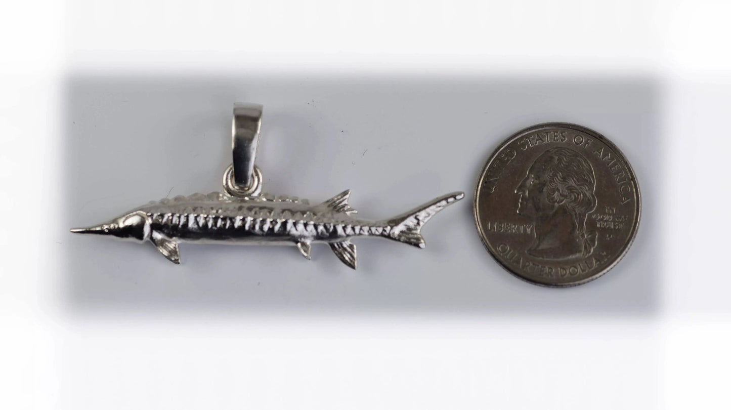 Sturgeon Pendant - Large
