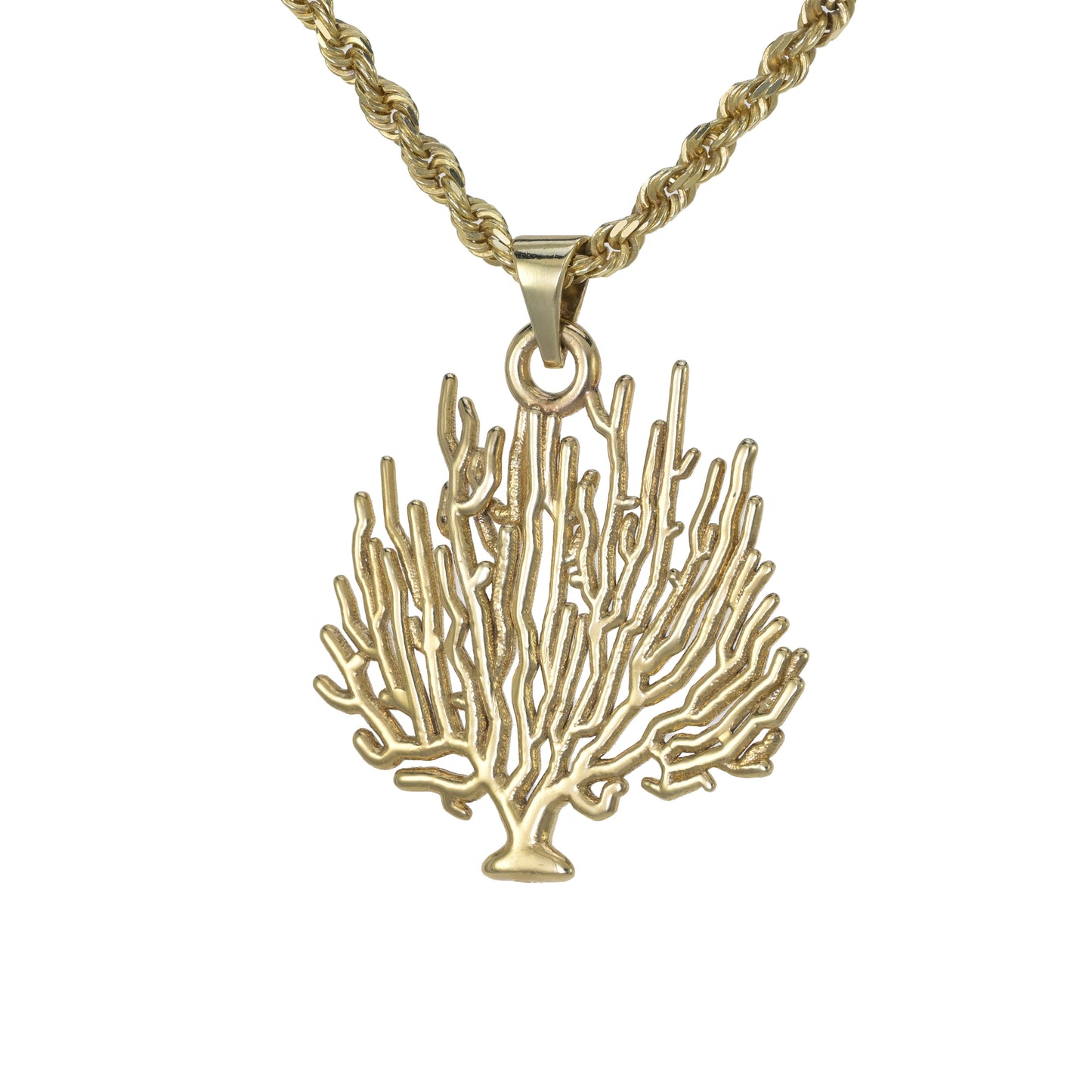 Sinuous Fan Coral Pendant - Medium