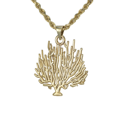 Sinuous Fan Coral Pendant - Medium