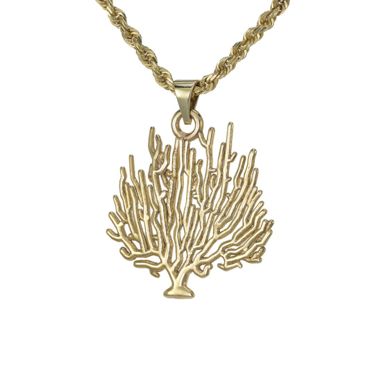 Sinuous Fan Coral Pendant - Medium