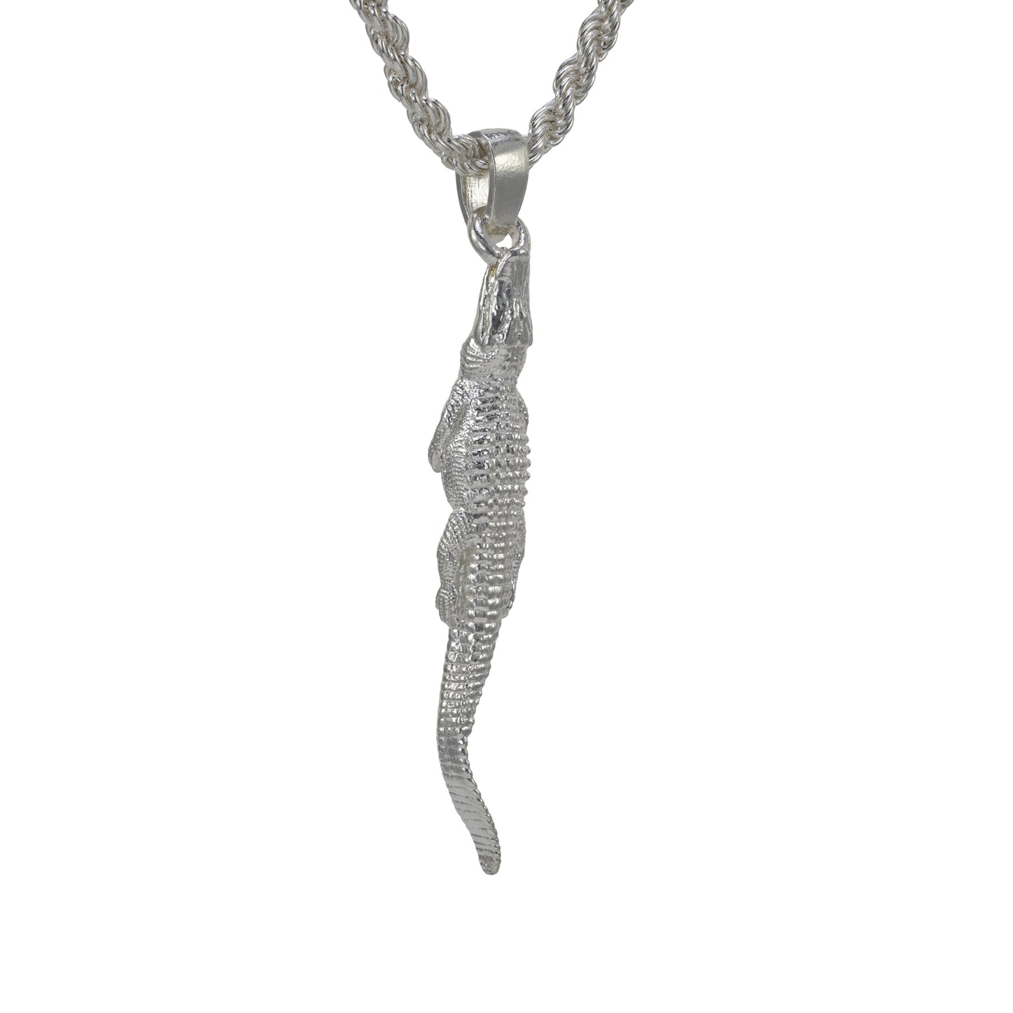 American Alligator on the Hunt Pendant - Small