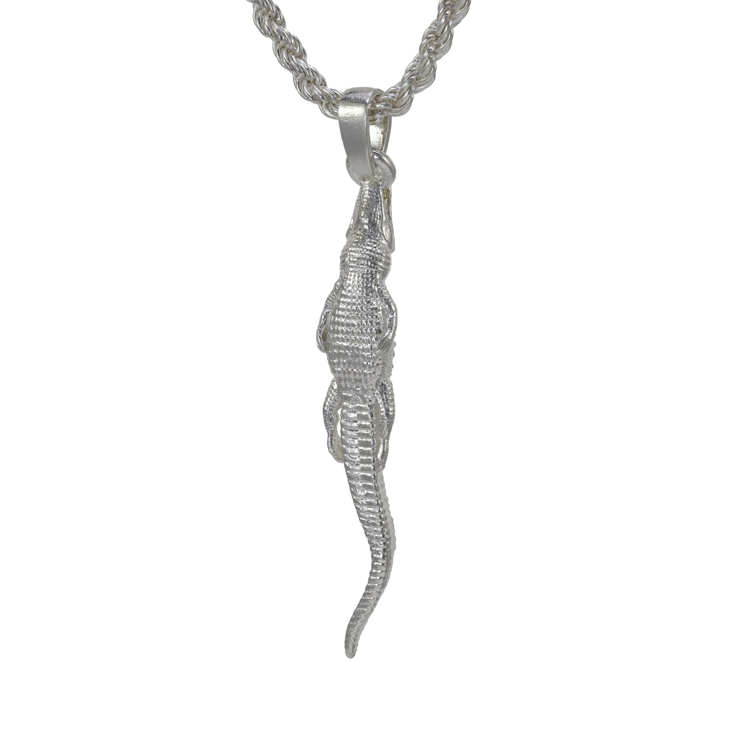 American Alligator on the Hunt Pendant - Small