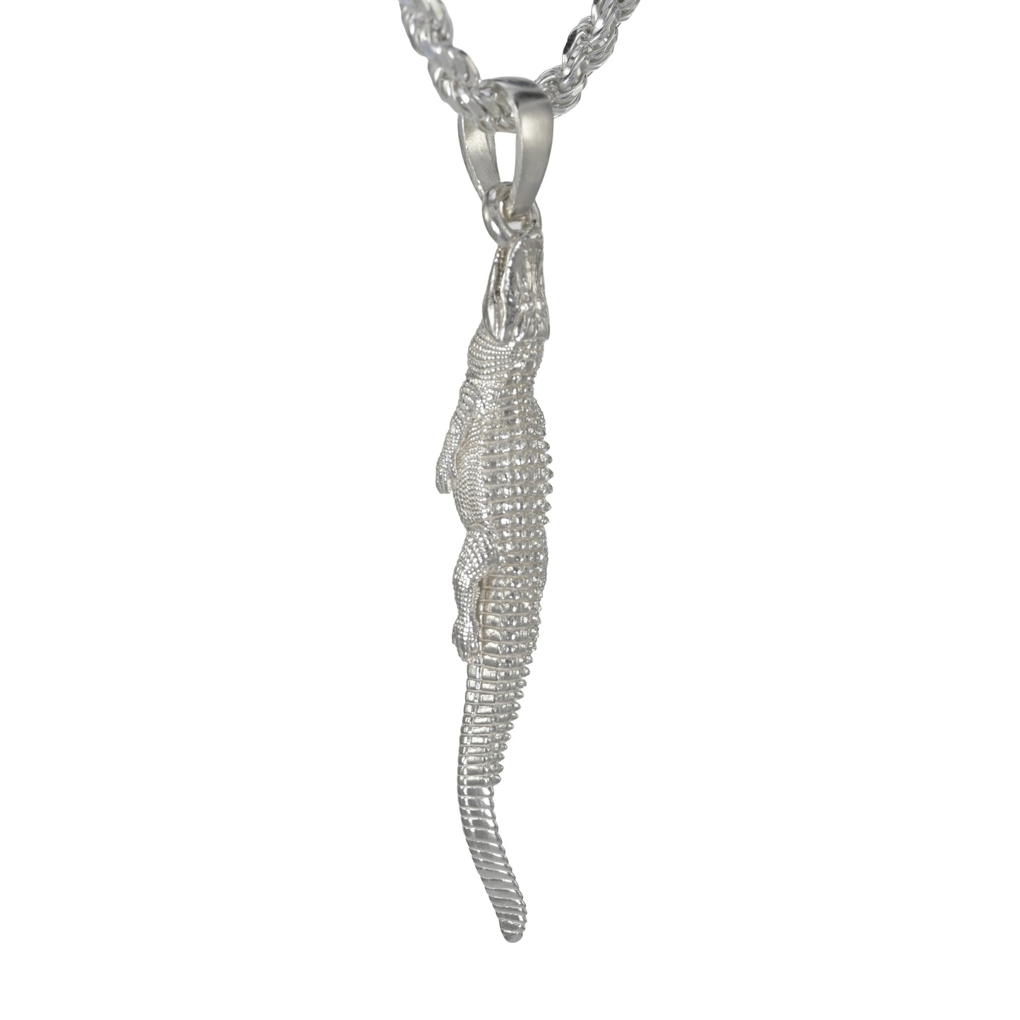 American Alligator on the Hunt Pendant - Medium