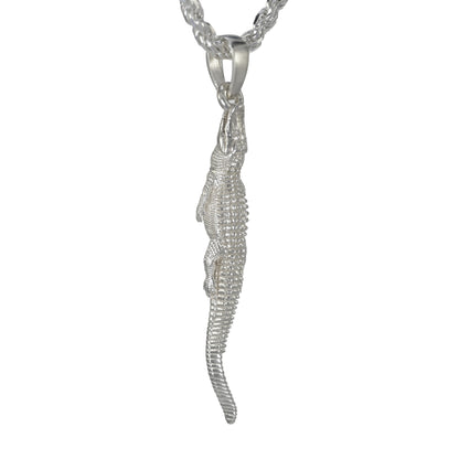 American Alligator on the Hunt Pendant - Medium