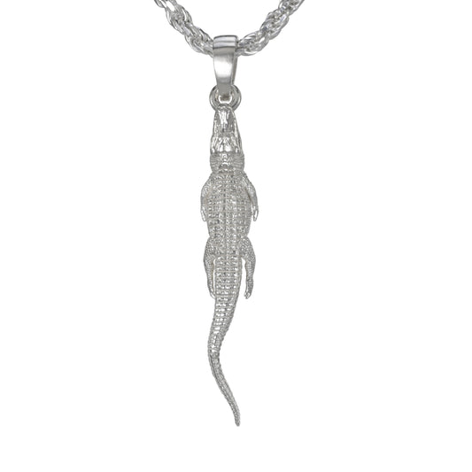 American Alligator on the Hunt Pendant - Medium