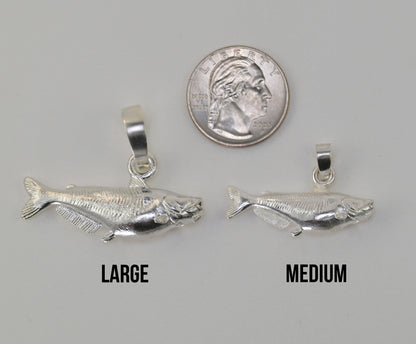 Bluecatfish pendant size reference large vs medium vs quarter
