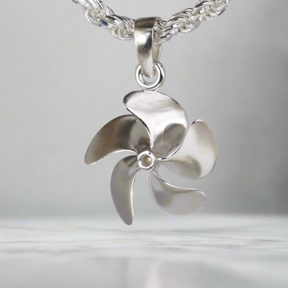 Boat Propeller - Five Blade "curved" - Pendant - Large