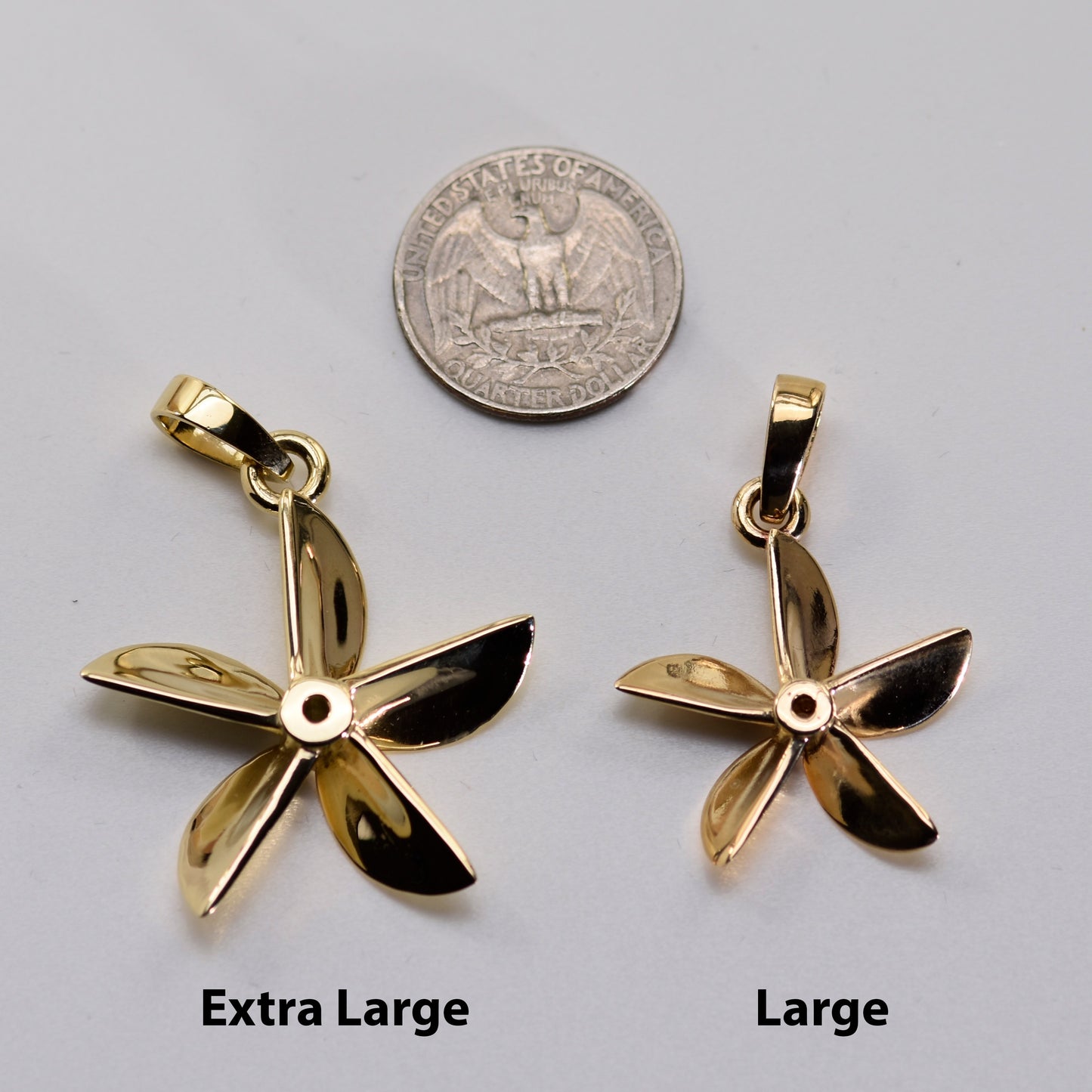 Boat Propeller - Five Blade "straight" Large - Pendant