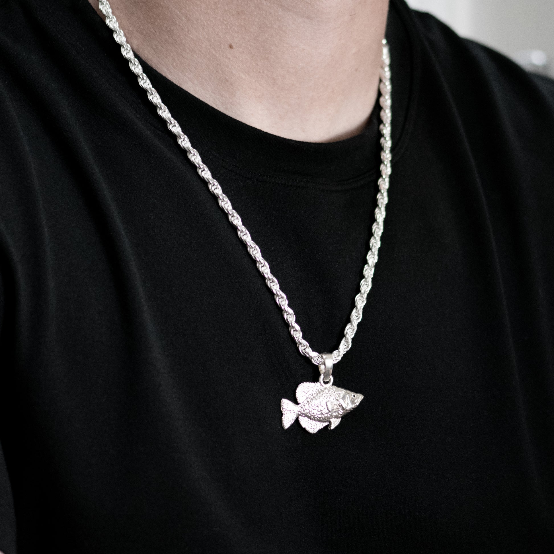 Crappie Fish Pendant - Large