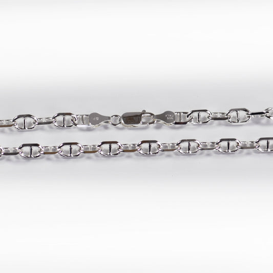 Cross Marina Chain 6 mm - Sterling Silver
