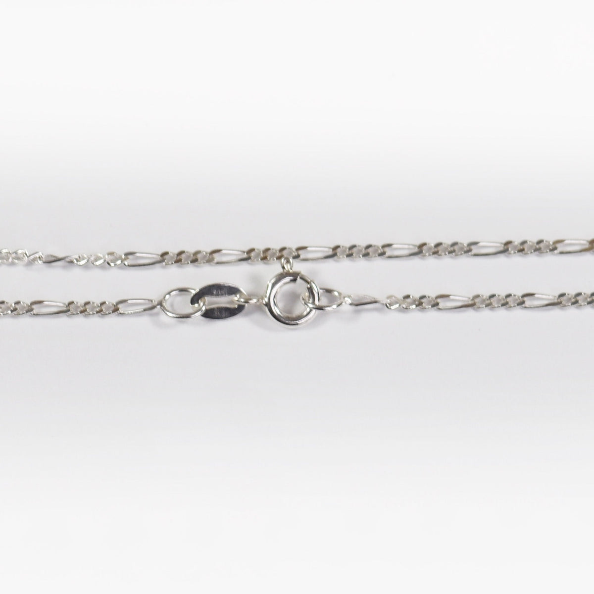 Figaro Necklace Italian made Sterling Silver 1.8 mm
