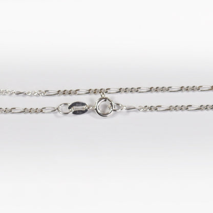Figaro Necklace Italian made Sterling Silver 1.8 mm