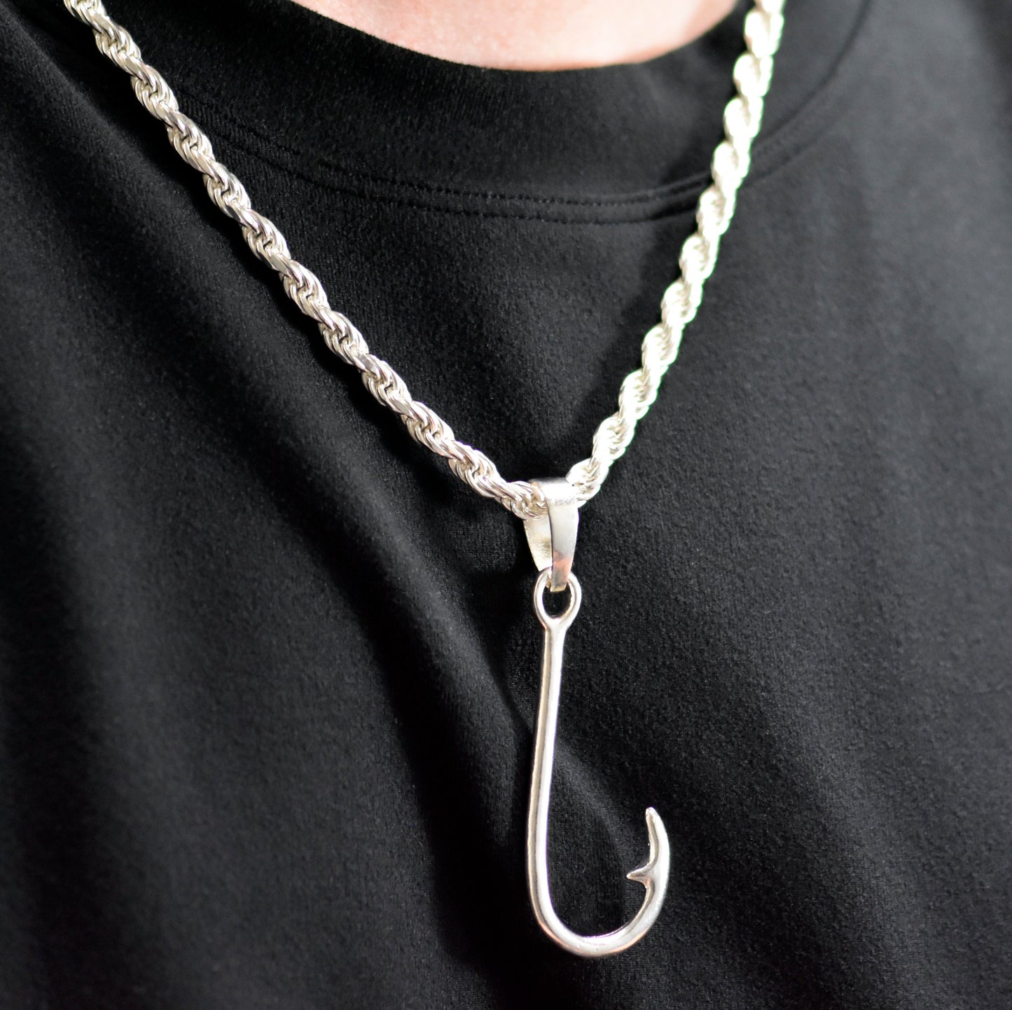 extra large fish hooks Fishing Hook Pendant - Extra Large