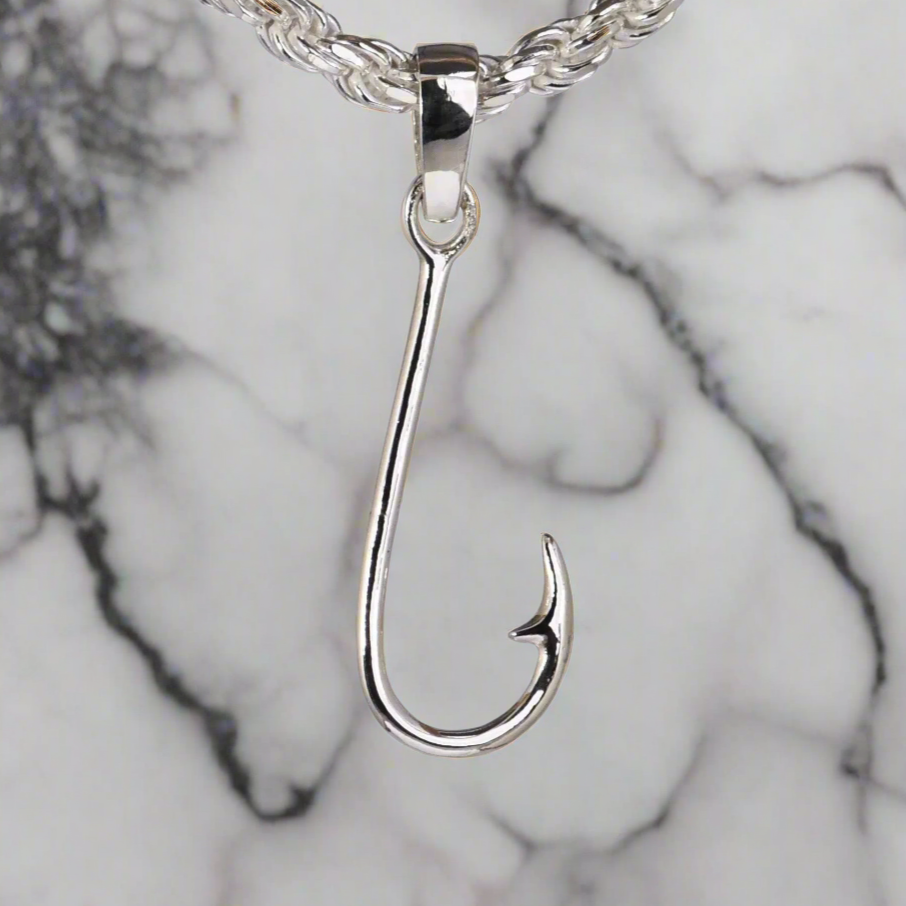 Fishing Hook Pendant - Large