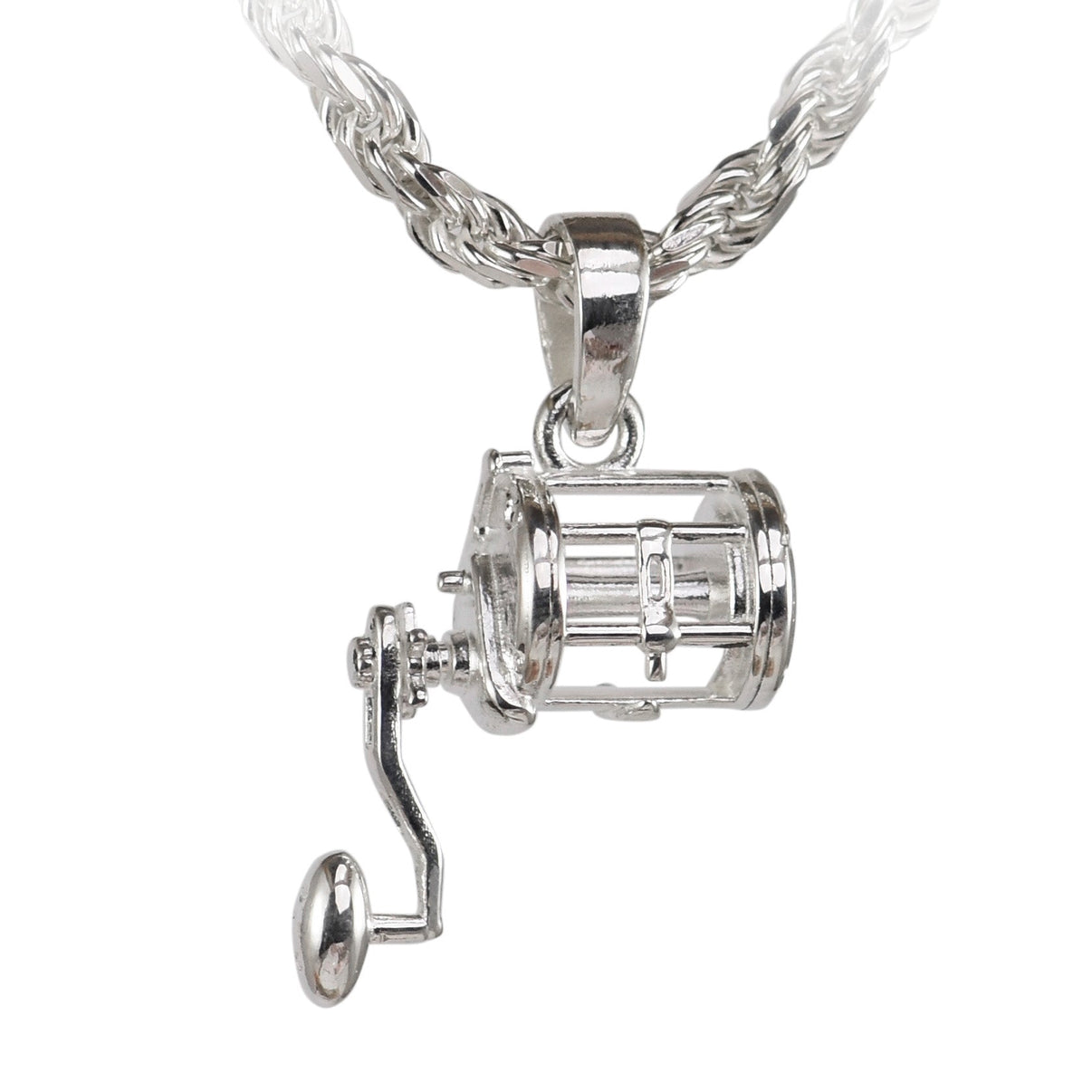 Fishing Reel Pendant Conventional Sea Shur Jewelry