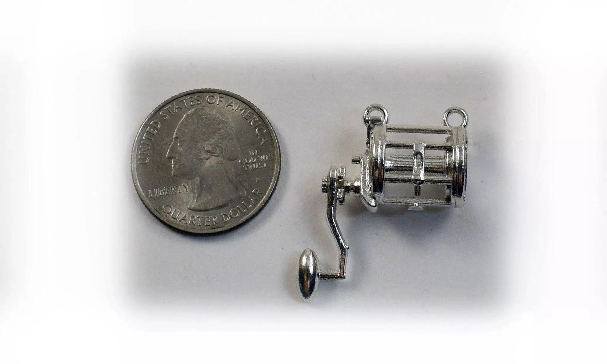 14k fishing reel pendant Fishing Reel Pendant - Conventional