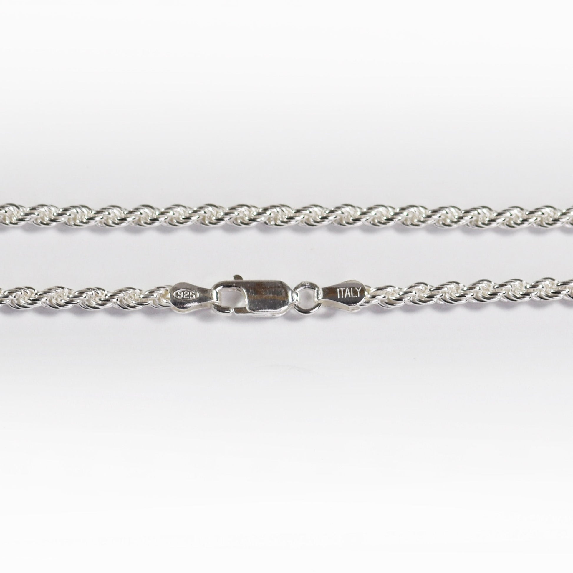 French Rope Necklace - 3 mm - Sterling Silver
