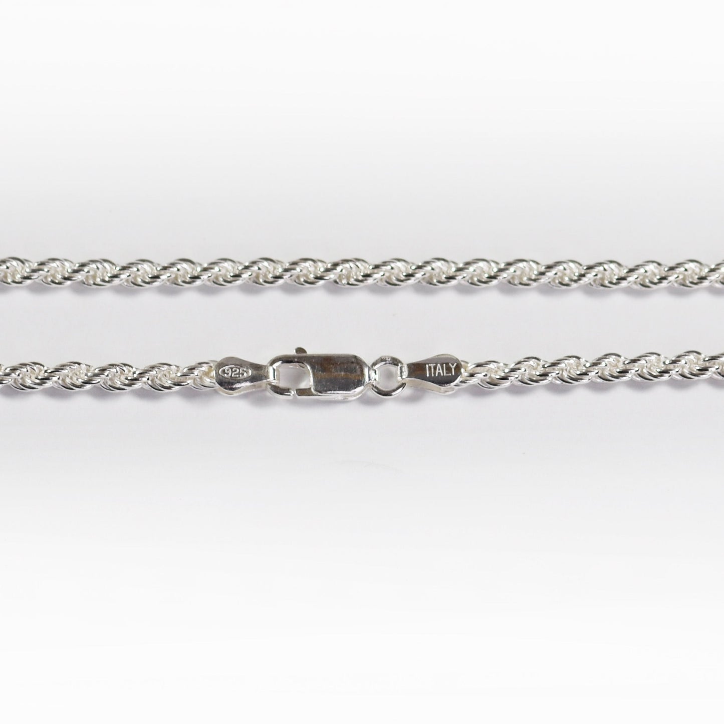 French Rope Necklace - 3 mm - Sterling Silver