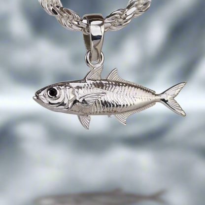 fish lure necklace Goggle Eye Bait Fish Pendant - Large