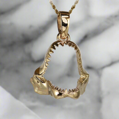 Great White Shark Jaw Pendant - Medium