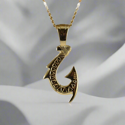 Hawaiian Style Hook Pendant - Large