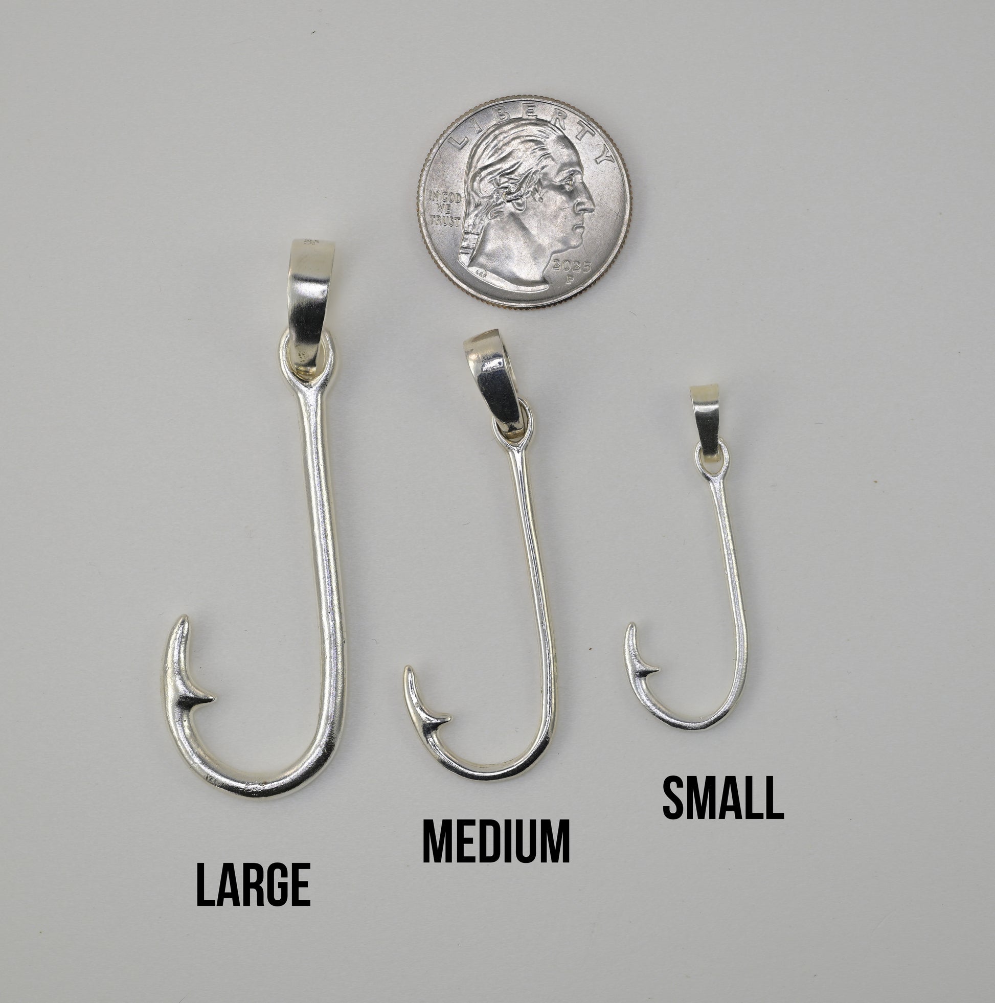Fishing Hook Pendant - Large
