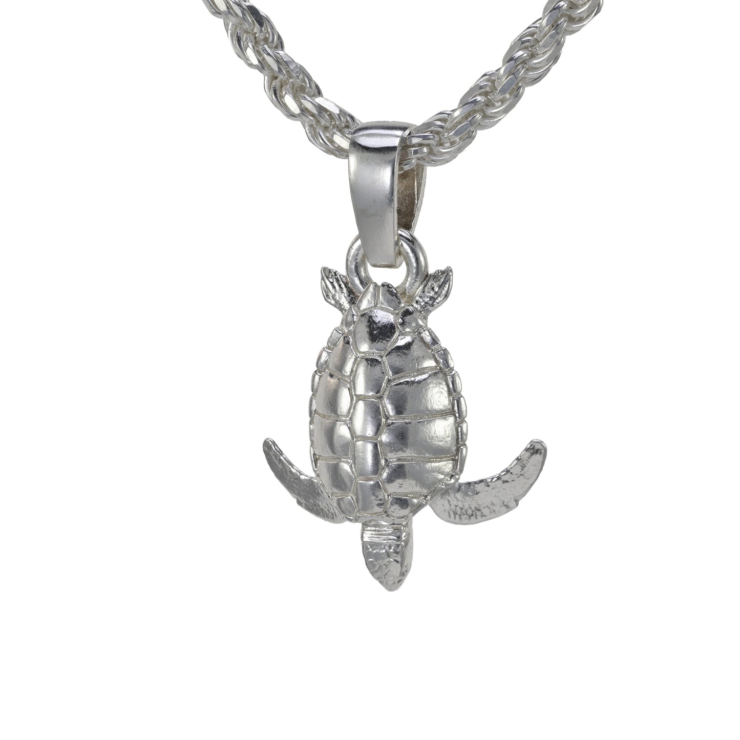 Loggerhead Sea Turtle Pendant - Medium