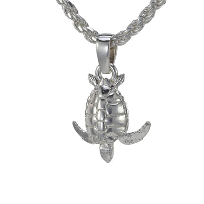 Loggerhead Sea Turtle Pendant - Medium