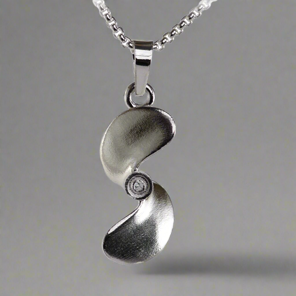 Mud Propeller Pendant - Two Blade - Small