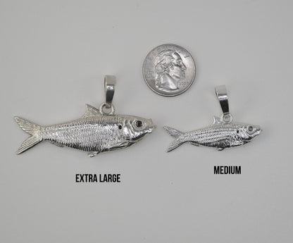 Pilchard pendant XL vs Medium size reference