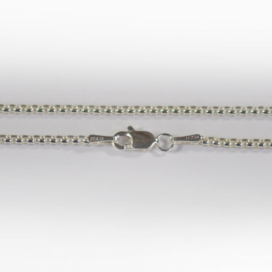 Rounded Box Necklace 1.8 mm - Sterling Silver