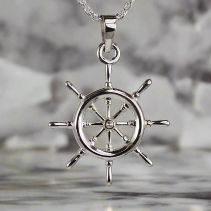 Ship|Boat Steering Wheel Pendant Sea Shur Jewelry