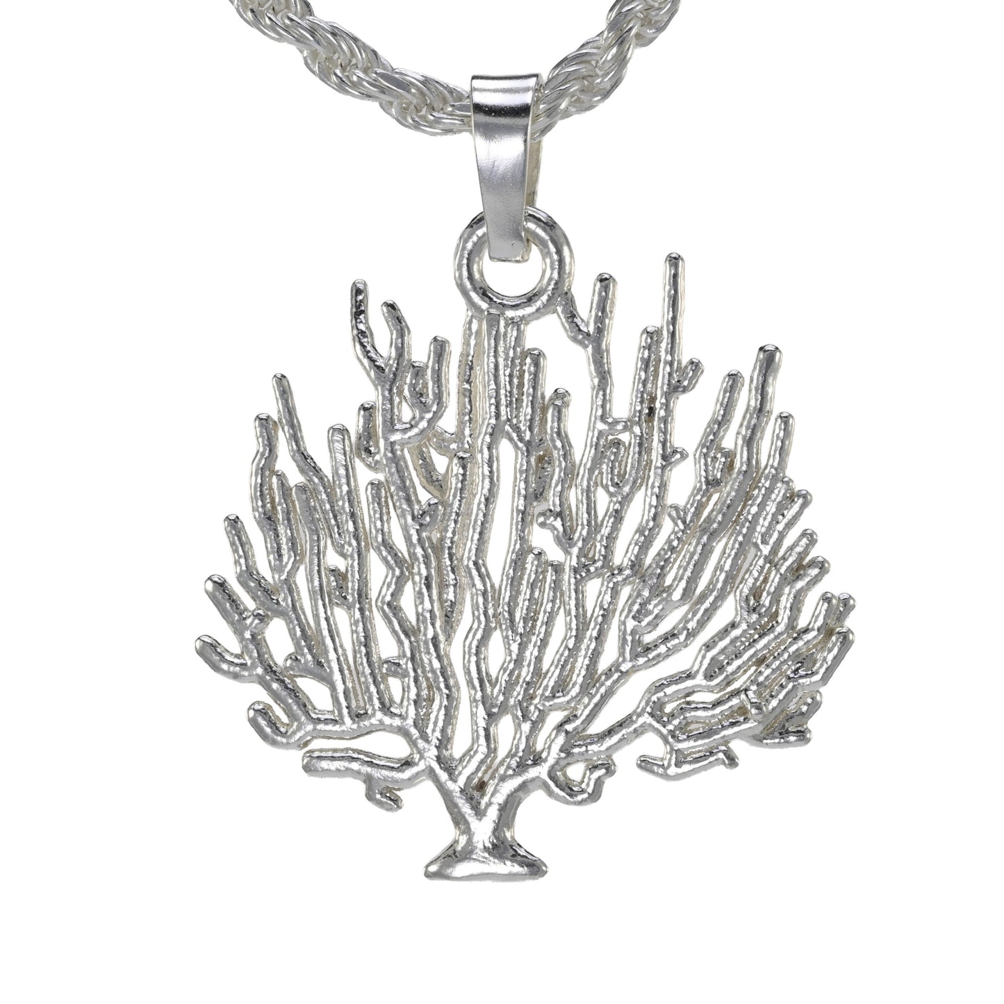 Sinuous Fan Coral Pendant - Medium