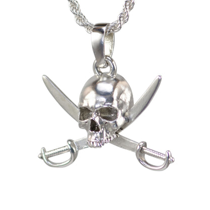 Pirate Skull with Crossed Swords - Large
