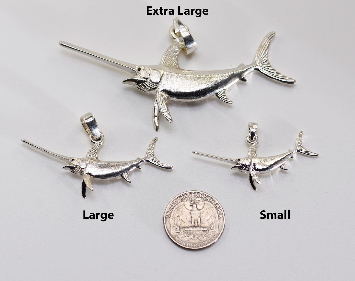 Swordfish #2 Pendant - Extra Large