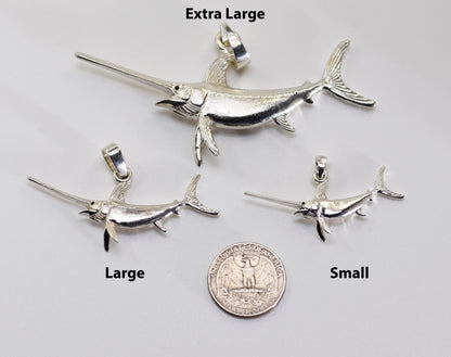 Swordfish #2 Pendant - Extra Large