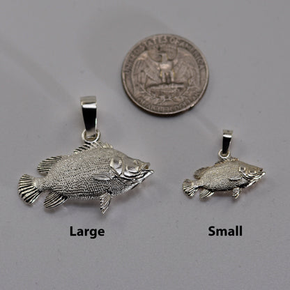 Tripletail Fish Pendant - Small