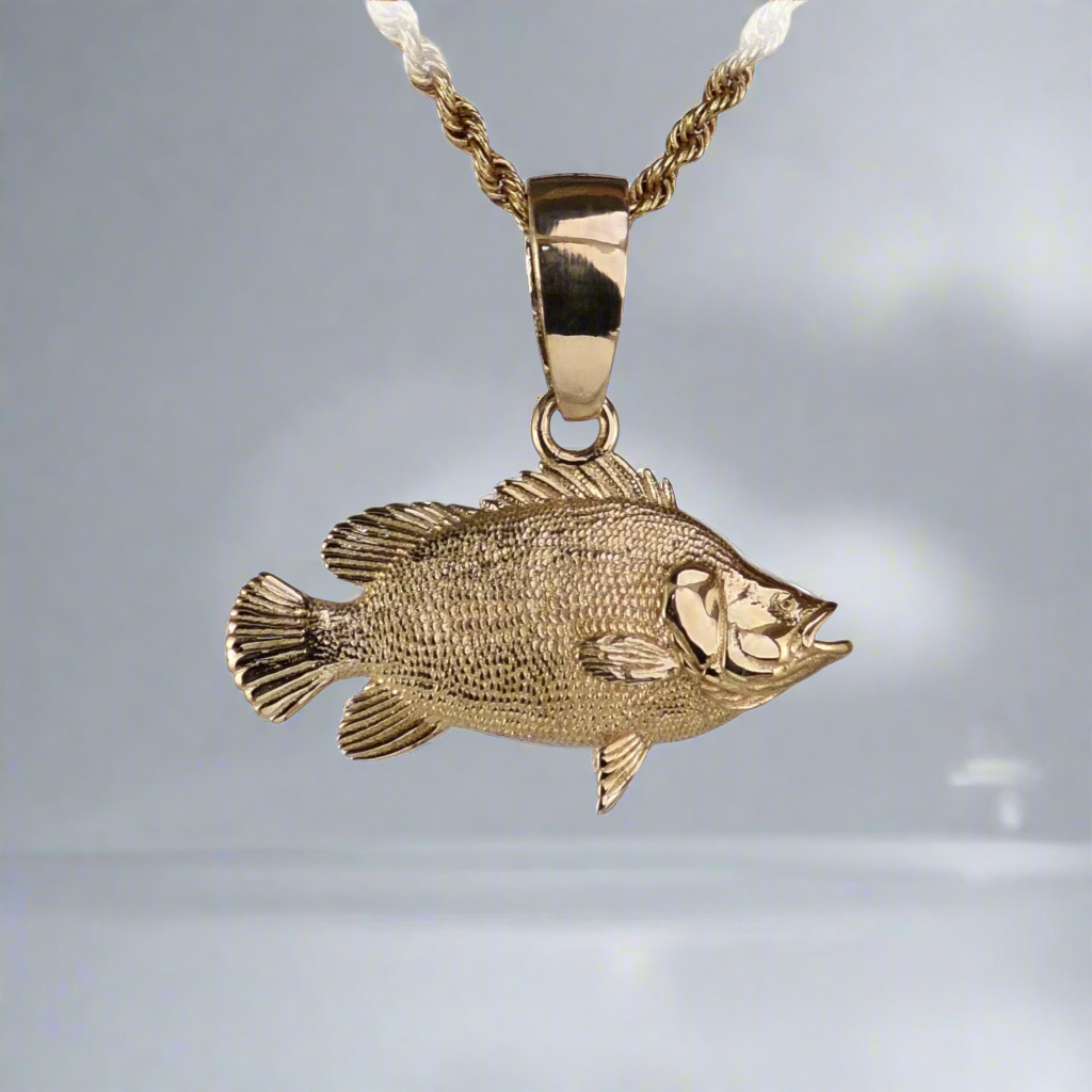 Tripletail Fish Pendant - Small