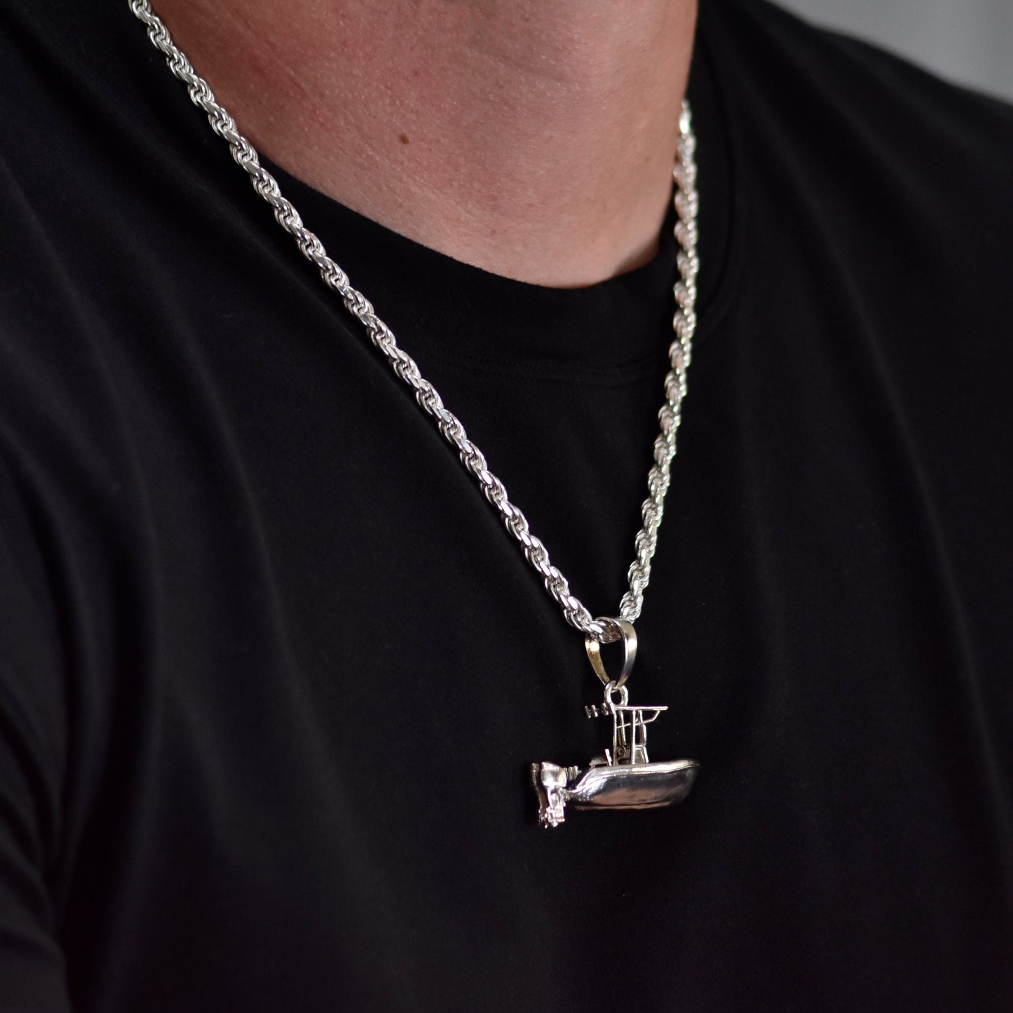 Center Console Fishing Boat Twin Outboard Pendant