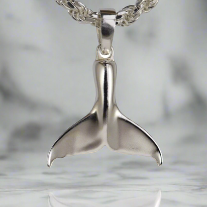Whale Tail Pendant - Large