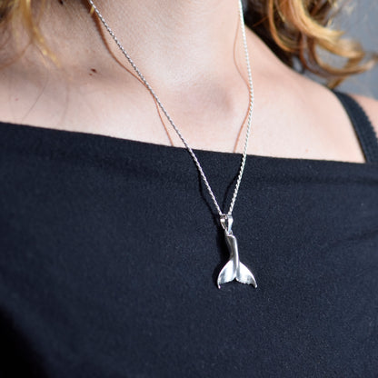 Whale Tail Pendant - Medium