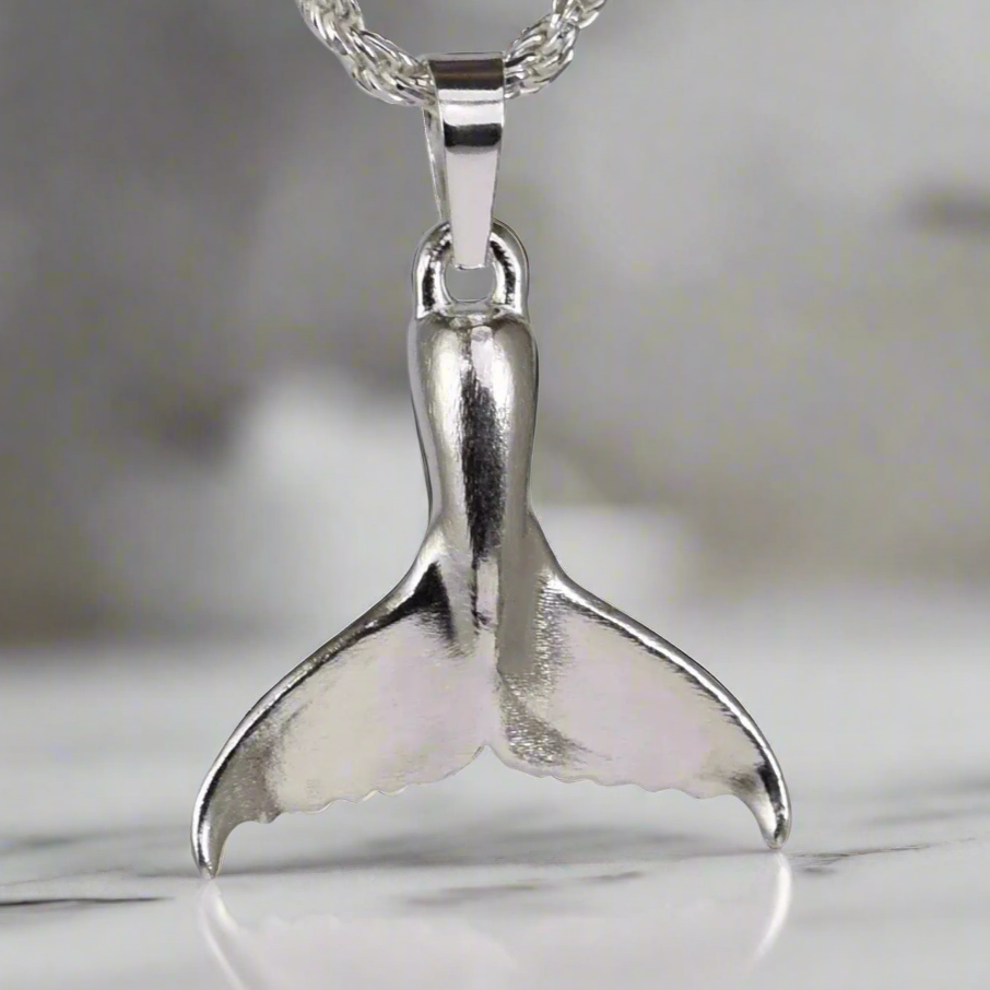 Whale Tail Pendant - Medium