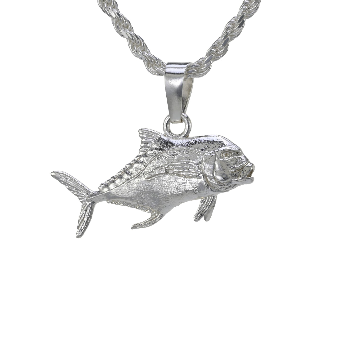 African Pompano Fish Pendant - Small