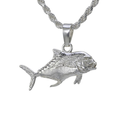 African Pompano Fish Pendant - Small
