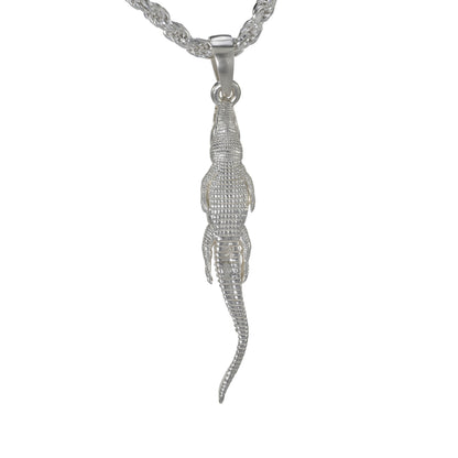 American Alligator on the Hunt Pendant - Medium