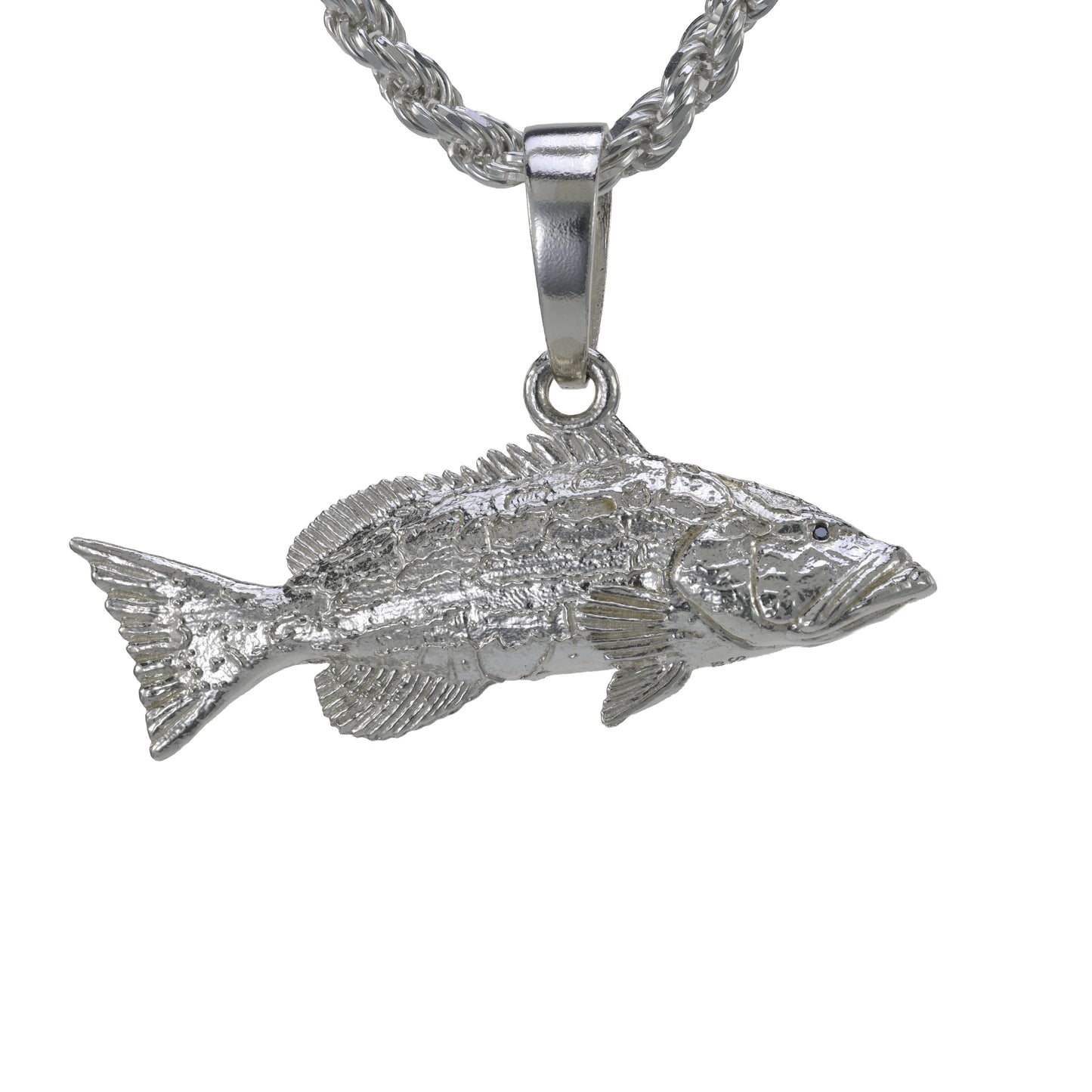 Black Grouper Pendant - Large