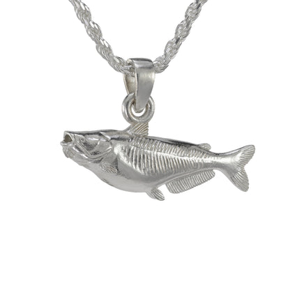 Blue Catfish Pendant - Medium