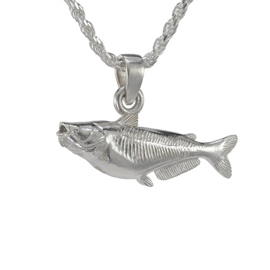 Blue Catfish Pendant - Medium